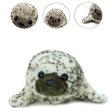 Lifelike Spotted Seal Stuffed Animal